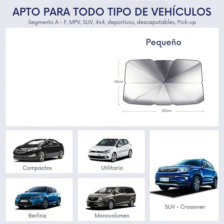 parasol plegable para parabrisas de coche